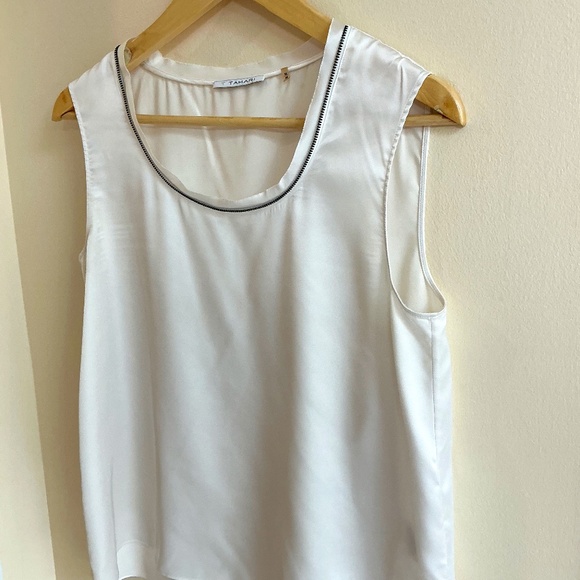 Tahari White Top, Size Medium - Picture 1 of 4